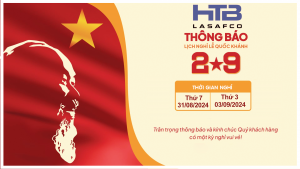 HTB Lasafco thông báo nghỉ lễ 2/9