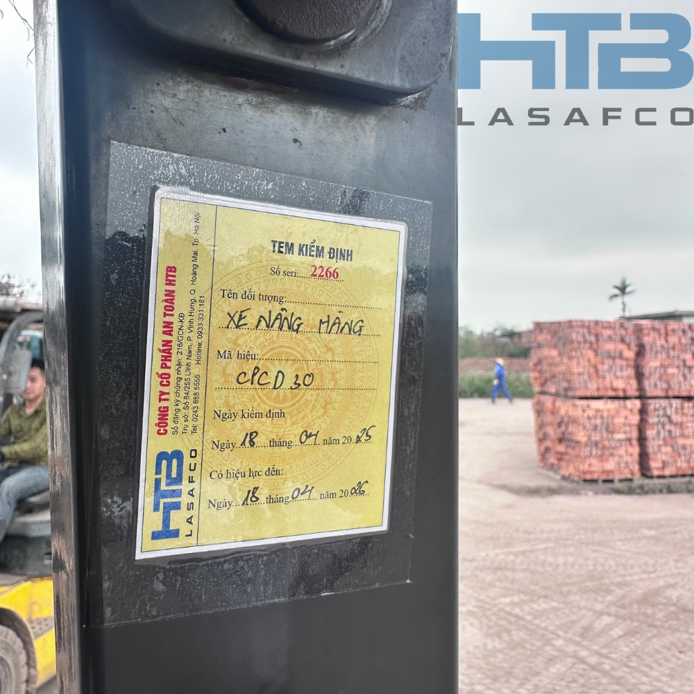 Tem kiểm định xe nâng