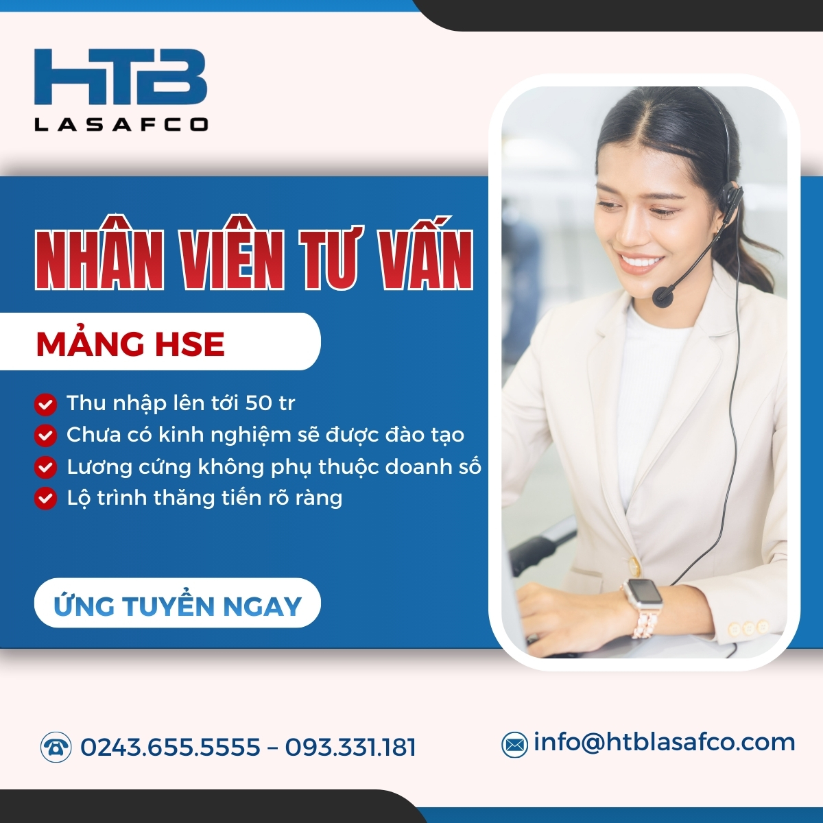 HTB LASAFCO Tuyển Dụng Nhân Sự